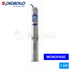 4SRm 2/12 S-PD - 1 HP single-phase submersible electric pump