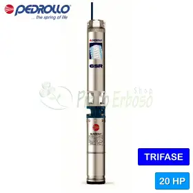 6SR12/28 - PSR - Pompe électrique submersible triphasée 20 CV Pedrollo - 1