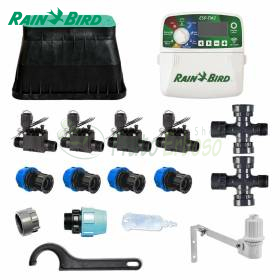 KI-RB-4Z24I - Kit de riego Rain Bird de 24 V y 4 zonas