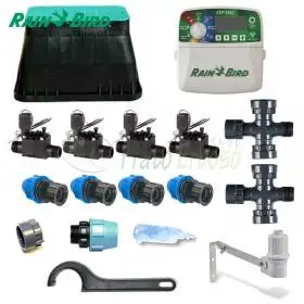 KI-RB-4Z24I - Kit ujitjeje 24V me 4 zona Rain Bird