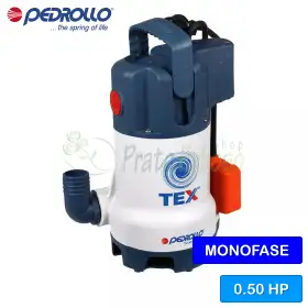 TEX 2 (10m) - Elettropompa da drenaggio per acque sporche da 0.50 HP Pedrollo - 1