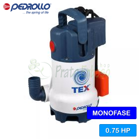 TEX 3 (5 m) – elektrische Entwässerungspumpe mit 0,75 PS für Schmutzwasser Pedrollo - 1