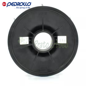 Ventilador negro para bomba eléctrica FAN-180 con eje de 55 mm sobre mesa de taller