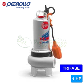 VX 10/50-MF – 1,5 PS dreiphasige elektrische VORTEX-Abwasserpumpe Pedrollo - 1