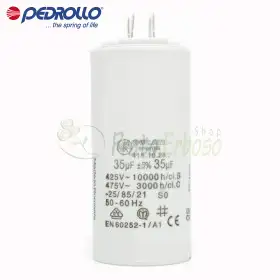 35 FC - Condensatore da 35 micro farad 450 VL Pedrollo - 1