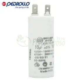 Condensador de 10 F - 10 microfaradios y 450 VL