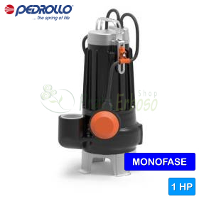 Elettropompa somm. MCm 10/45 bicanale 1 HP per acque luride