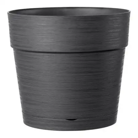 SAVE R VASE antracita - Jarrón redondo antracita 38 cm Deroma - 1