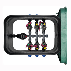 PA-DV-F6-9V - Pozzetto assemblato da 1" 6 zone