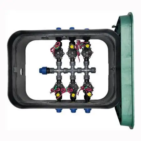 PA-DV-6-9V - Assembled 1" 6 zone sump Rain Bird - 1