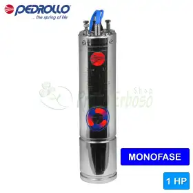 4PDm/1 - Motor rebobinable monofásico de 4" y 1 HP Pedrollo - 1