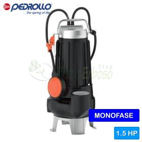 MCm 15/45 - 1.5 HP SINGLE-PHASE DOUBLE-CHANNEL ELECTRIC PUMPS FOR SEWAGE Pedrollo - 1