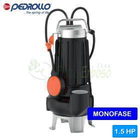 Pompa elektrike për ujëra të zeza me dy kanale, njëfazore MCm 15/45 - 1.5 HP