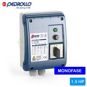 QEM 150 – Schalttafel für einphasige Elektropumpe mit 1,5 PS