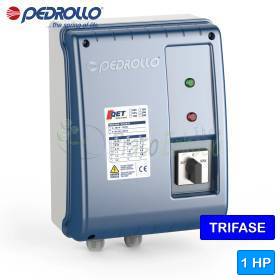 QET 100 - Panel elektrik për pompë elektrike trefazore 1 HP