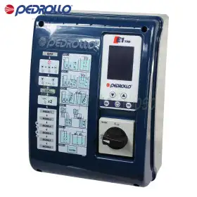 E1 TRI/2 – Schalttafel für dreiphasige Elektropumpe mit 12,5 PS E1 TRI/2 – Schalttafel für dreiphasige Elektropumpe mit 12,5 PS