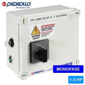 Quadro elettrico QEM/3-150 per elettropompa 3" 1 HP Quadro elettrico QEM/3-150 per elettropompa 3" 1 HP