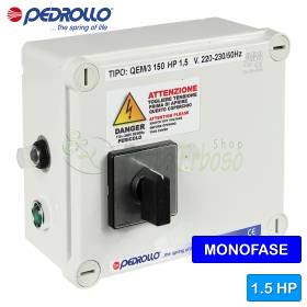 QEM/3-150 - Electrical panel for 1 HP single-phase electric pump