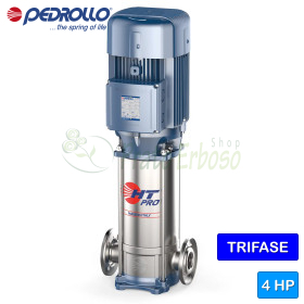 HT 10/7-PRO - Pompe électrique multicellulaire verticale triphasée 4 HP HT 10/7-PRO - Pompe électrique multicellulaire verticale triphasée 4 HP