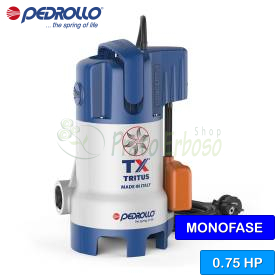 TRITUS-TX - Pompe électrique submersible avec broyeur 0,75 CV
