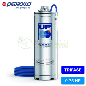 UP 4/3 (10m) - Elettropompa sommersa trifase 400 V da 0.75 HP Pedrollo - 1 UP 4/3 (10m) - Elettropompa sommersa trifase 400 V da 0.75 HP Pedrollo - 1