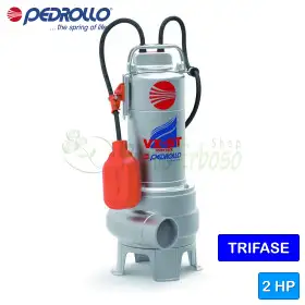 VX 20/35-ST - 2 HP three-phase VORTEX electric pump for waste water