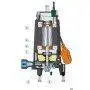TR 1.1 - 1.5 HP three-phase submersible electric pump with grinder Pedrollo - 4
