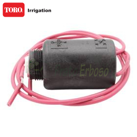 Solenoide 24V 118-5983 negro con cables rojos sobre banco de trabajo