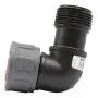 2752-20 - Gomito a 90 gradi bocchettonato MF da 1"
