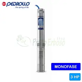 Pompe électrique submersible monophasée 4SRm 18/9 N-PD - 3 CV Pedrollo - 1