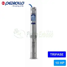 Pompe électrique submersible triphasée 4SR 18/30 N-PD - 10 CV Pedrollo - 1