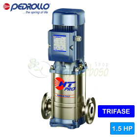 HT 3/5-PRO - Pompe électrique multicellulaire verticale triphasée de 1,5 CV Pedrollo - 1