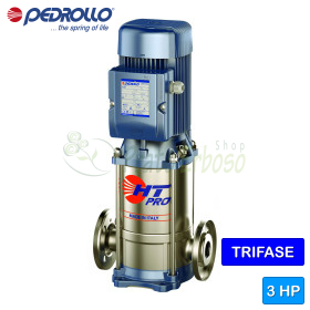 HT 5/6-PRO - Pompă electrică verticală multietajată trifazată de 3 CP Pedrollo - 1 HT 5/6-PRO - Pompă electrică verticală multietajată trifazată de 3 CP Pedrollo - 1