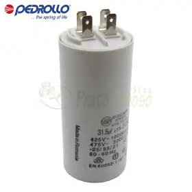 31 F - 31.5 micro farad 450 VL capacitor Pedrollo - 1