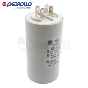 50 F - 50 micro farad 450 VL condensator Pedrollo - 1