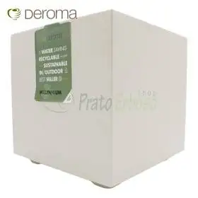 Cube Millennium R - Vase cube perle de 25 cm
