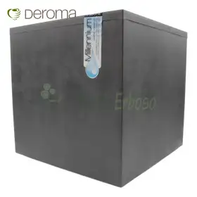 Millennium - Jarrón cubo antracita 39 cm