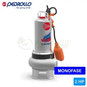 VXm 20/35-MF - Pompă de canalizare Pedrollo VORTEX monofazată 2 CP - 1