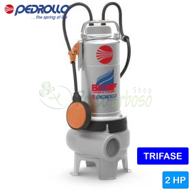 BC 20/50-MF - Pompe d'assainissement triphasée à deux canaux Pedrollo 2 CV - 1