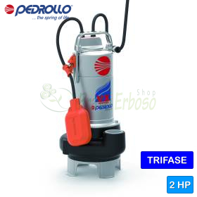 VX 20/35 - Pompë elektrike trefazore VORTEX Pedrollo 2 HP për ujëra të ndotura - 1 VX 20/35 - Pompë elektrike trefazore VORTEX Pedrollo 2 HP për ujëra të ndotura - 1
