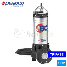 Pompe submersible Pedrollo BC 40/35 4 CV pour eaux usées