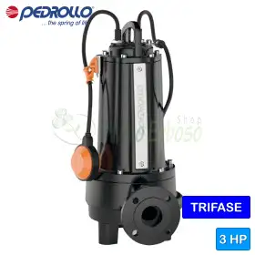 TR 2.2 AP - Bomba eléctrica sumergible trifásica de 3 HP con triturador
