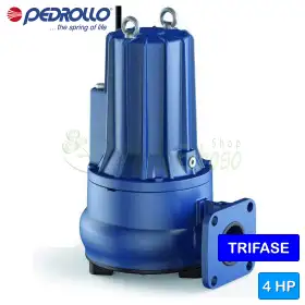 VXC 40/65-F - 4 HP three-phase VORTEX electric pump for waste water Pedrollo - 1