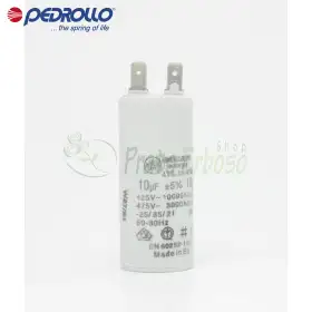10 FC - condensator 10 micro farad 450 VL Pedrollo - 1