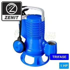 100/2/G40V A1BT5NCQTRG - Pompe électrique triphasée VORTEX 1 CV pour eaux usées Zenit - 1