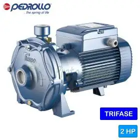 Pompe centrifuge électrique triphasée à double turbine TURBO 4A - 2 CV Pedrollo - 1