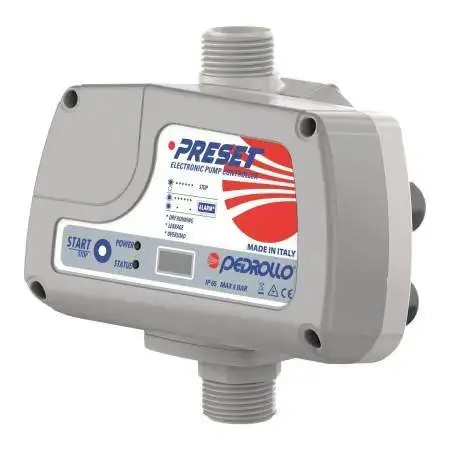 PRESET - Pedrollo adjustable single-phase pressure switch 9 bar - 1