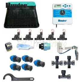 KI-H-5Z24I Hunter 5-zone 24V irrigation kit with X CORE 6