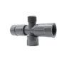 RB1220-010 - Raccordo a croce bocchettonato MFFF da 1"