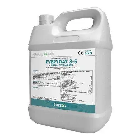 Îngrășământ lichid pentru gazon Every Day 8-0-5 + Micro + Biostimulant - 5 kg Bottos - 1